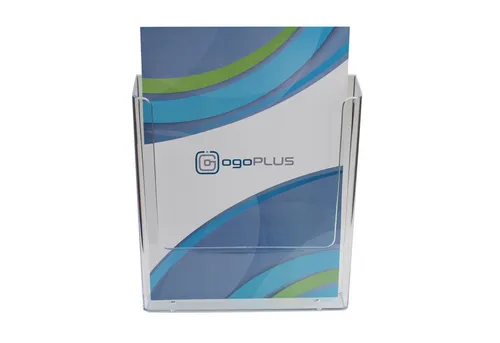 ogoPLUS Zeitungsständer DIN A4 Wandprospekthalter Hochformat, Prospekthalter, Prospektständer