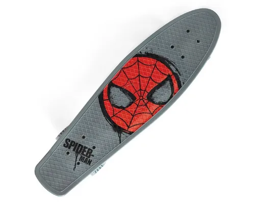 MARVEL Skateboard Spiderman Nickel Board – ABEC-7 Lager für schnelle Fahrten - Cruiserboard mit hochwertigem Polypropylen, ideal für Stadtfahrten. Die ABEC-7 Lager garantieren eine ruhige und schnelle Fahrt, während die breiten Polyurethanräder für optimalen Komfort sorgen.