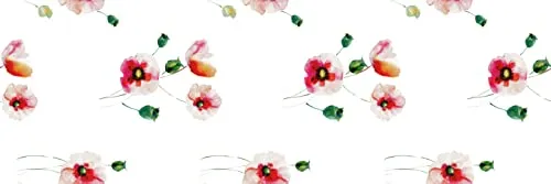 d-c-fix Wachstuchtischdecke PVC-free Poppyfield - abwaschbar wasserdicht - In- & Outdoor - Wachstuch Plastik-Tischdecke Wachstischdecke Tischtuch - 110 cm x 140 cm eckig