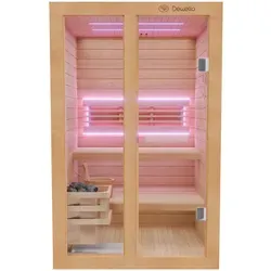 Dewello Finnische Sauna TOFINO 120x140 mit Harvia Ofen