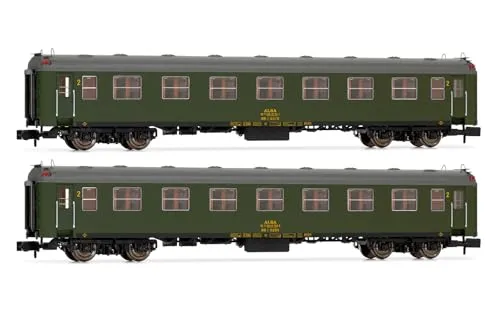Arnold HN4455 ALSA, 2-teiliges Set 6000 Wagen, olivgrün, Ep. VI Rollmaterial – Reisezugwagen, grün