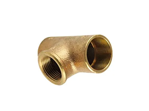 Rotguss-Lötfitting T-Stück 18 mm x 3/4 Zoll IG - Typ 4130G, DVGW