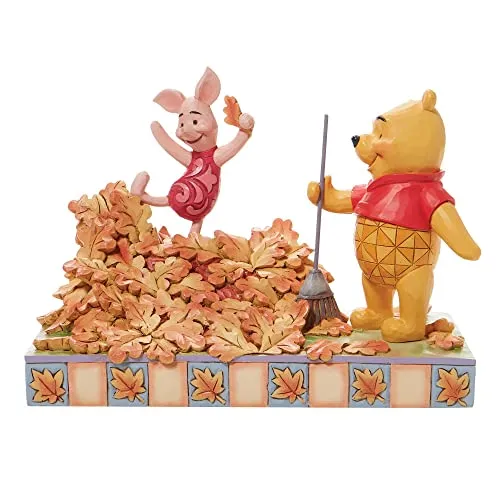 Enesco Jim Shore Disney Traditions 6008990 Figur Pooh und Ferkel, Orange, 5.43 in H x 3.54 in W x 7.48 in L