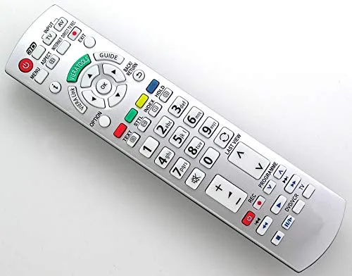 Dakana Panasonic N2QAYB000504 Fernbedienung - TV-Fernbedienungen, sofort einsatzbereit ohne Einrichtung, ideal für Panasonic Fernseher, unterstützt Teletext und Viera Tools.