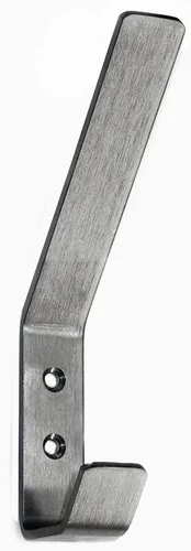 Huthaken Kleiderhaken Mantelhaken Edelstahl gebürstet 150x20mm
