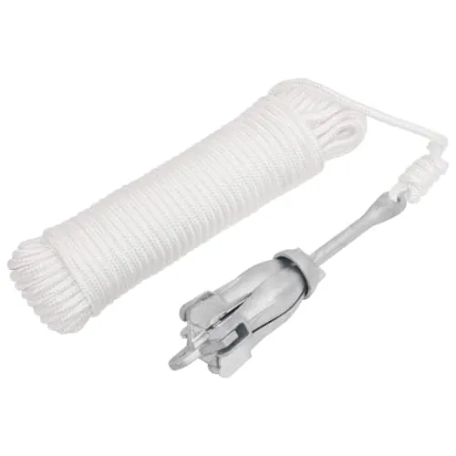 vidaXL Klappanker 1,5kg - Anker für Boote, tragbar und faltbar mit 4 Flunken für sicheren Halt auf Wasserfahrzeugen, ideal für Schlauchboote, Kajaks und Paddelboards.