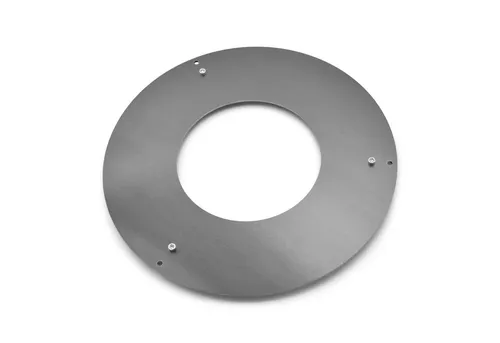 Grillrost.com BBQ Grillrost Adapterplatte für Feuerplattengrill - Adapterplatte für Pizzabox, verkleinert die Öffnung des Feuerplattengrills auf 20cm. Robuste Stahlkonstruktion, verrutschsicher mit drei Schrauben montierbar - perfekt für Grillliebhaber!