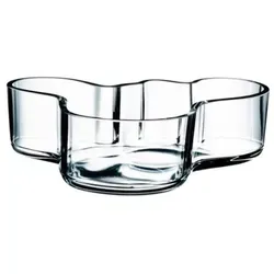 Iittala Aalto Schale 195x50mm klar in weiß von Iittala