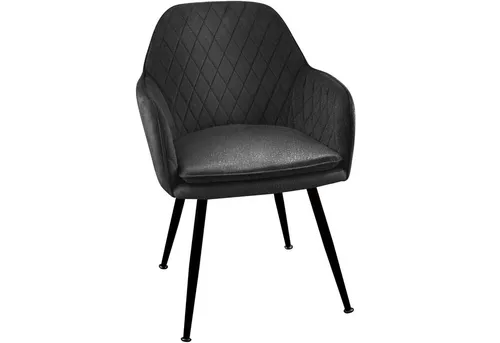 TRISENS Polsterstuhl Elara - Eleganter Armlehnenstuhl im Samtbezug - Stilvoller Polsterstuhl mit edlem Samtbezug und Armlehnen, ideal für Esszimmer oder Büros. Pflegeleicht und in 5 Farben erhältlich, perfekt für jede Raumgestaltung.