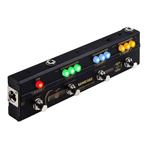 SONICAKE Multi Effektpedal für Gitarre und Akustikgitarre - Gitarren-Effektgeräte & Preamps mit analogem Vorverstärker, Hochwertige Chorus-, Delay- und Reverb-Effekte für natürlichen Klang und vielseitige Anwendung.