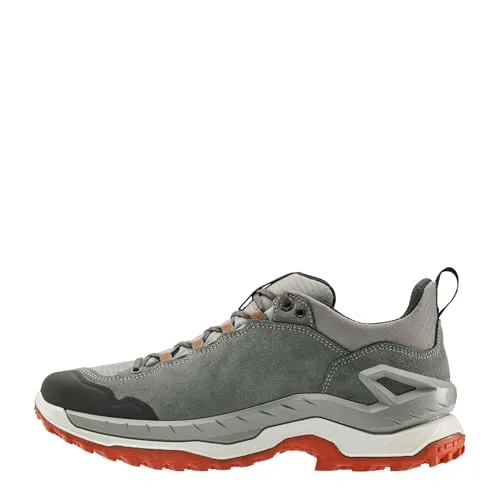 Lowa Innovo GTX Lo Herren (Grau/Flame), 44.5 EU - Wanderschuhe mit innovativer LOWA DYNAPU Zwischensohle für optimale Dämpfung und Stabilität – perfekt für sportliche Wanderungen und Abenteuer im Freien.