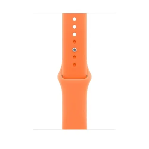 Apple Smartwatch-Armband Sportarmband in Orange - Hochwertiges Sportarmband aus Fluorelastomer für die Apple Watch 46 mm. Flexibel und komfortabel, ideal für aktive Nutzer.