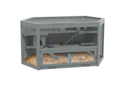 PawHut 3 Etagen Nagerkäfig