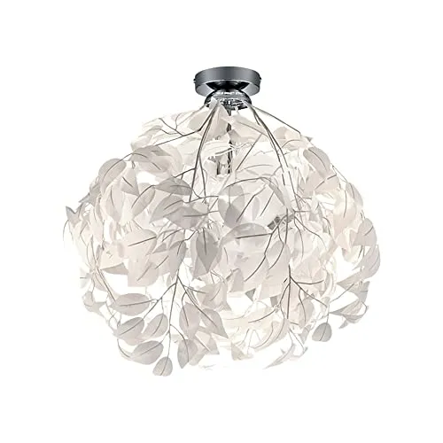 TRIO R60461001 Leavy Deckenleuchte E27 1x28W - Lampen: Elegante Deckenleuchte mit verchromtem Metall, ideal für niedrige Decken und kleine Räume. Perfekte Ergänzung für Schlaf- oder Wohnzimmer.