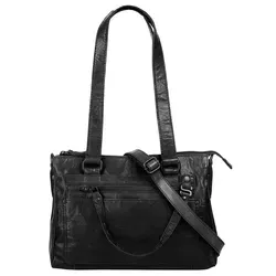 Spikes & Sparrow Shopper Echt Leder Damen 021618 - Damen-Shopper aus 100% Rindleder, mit praktischem Smartphonefach und abnehmbarem Schulterriemen für individuellen Tragekomfort.