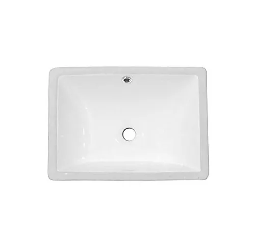 NEG Waschbecken Uno62U - eckige Unterbau-Waschschale mit Nano-Beschichtung - Waschschalen mit DIN Anschlüssen, einfache Montage und außergewöhnlicher Formgebung, ideal für kleine Bäder.