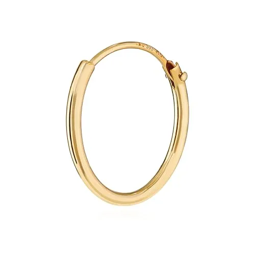 Produktbild NKlaus 585er 14 Karat Gold Herren Creole Ohrring