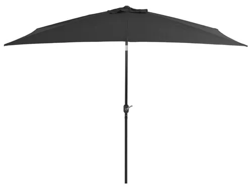 Sonnenschirm Rechteckig 300 x 200 cm Anthrazit