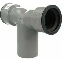 Ht Doppel Siphonwinkel Bogen 90° Ø 40/50/40, Mit Siphon-gummis Ø 40 Mm