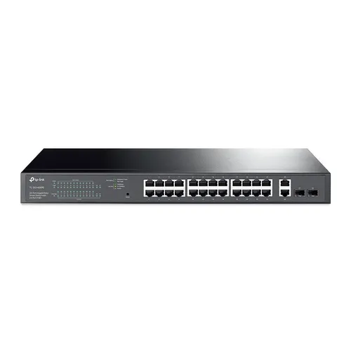 TP-Link Easy Smart TL-SG1428PE - 24-Port Gigabit Smart Switch mit PoE+ (250 W), ideal für Rack-Montage und leistungsstarke Netzwerklösungen
