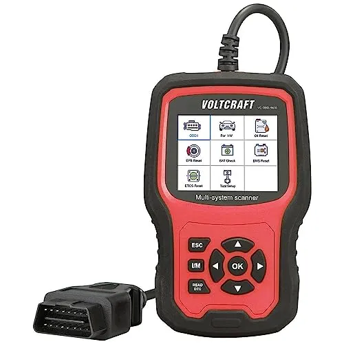 VOLTCRAFT OBD II Diagnosetool VC-OBD-9610 - Langlebig und robust, ideal für professionelle Fahrzeugdiagnosen