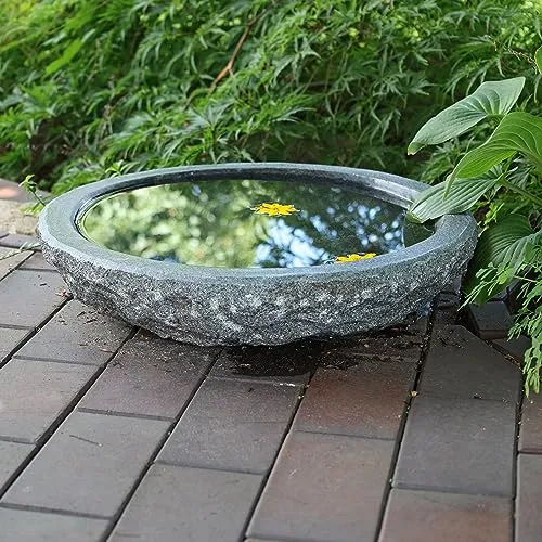 CLGarden Naturstein Wasserschale GVT2 aus Granit Ø 46cm von CLGarden