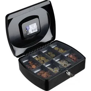 ALCO Geldkassette - Stahlblech mit Schloss, 255x200x90mm, sicher und ideal für die Aufbewahrung von Bargeld und Wertgegenständen