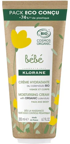 BÉBÉ BIO Feuchtigkeitscreme Verpackung eco 200 ml