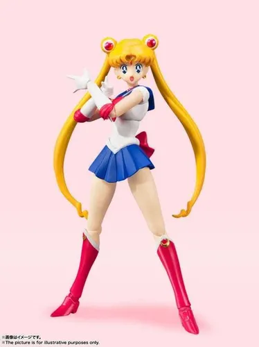 Sailor Moon S.H. Figuarts Actionfigur - Animation Color Edition 14 cm - Spielfigur der Sailor Moon Animation Color Edition, detailgetreu und beweglich, perfekt für Sammler und Fans der 90er Jahre Anime-Serie.