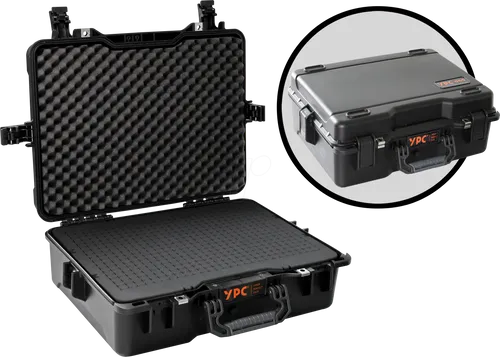 YPC CS00002BKCB - Xplorer Case XL, Outdoor Case, Schwarz - Kamerataschen - Wasserdichter und stoßfester Koffer mit individuell anpassbarem Würfelschaum für optimalen Schutz deiner Kameraausrüstung und Drohne.