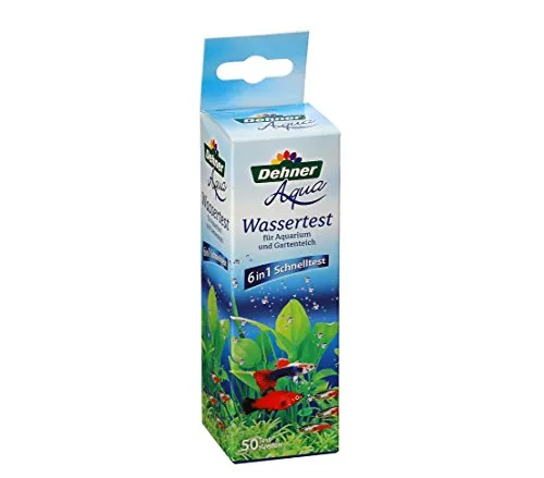 Dehner Aqua Wassertest für Aquarium und Gartenteich, 50 Teststreifen, 1 Stück (1er Pack)