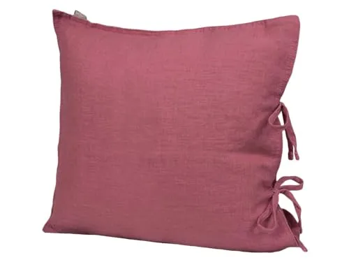 beties Leinen Kissenbezug 40x40 cm - 100% Leinen Stone-Washed (Rose´de Provence) - Hochwertiger Kissenbezug aus 100% Leinen mit Hotelverschluss, pflegeleicht und vorgewaschen. Ideal für ein angenehmes Schlafklima und in vielen Farben erhältlich für vielseitige Wohnakzente.