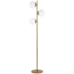 BELIANI Stehlampe Gold Metall 153 cm 3-Flammig in gold von Beliani