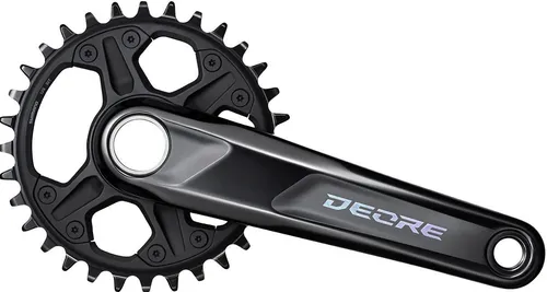 SHIMANO M6120 Chainset – Unisex, schwarz, Einheitsgröße - Fahrradketten mit hochwertigem Material für langlebige Leistung und zusätzlichen Komfort beim Radfahren.