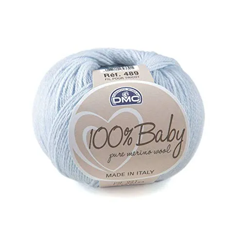 DMC - 100% Baby Wool, ideal ist für Baby-Strickwaren | 50 g, 225 m, 26 Farben