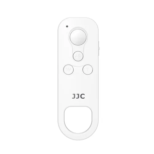 JJC Drahtlose Bluetooth Fernbedienung für Canon, Ersatz für BR-E1, Weiß | Kamera Kabellose Fernauslöser für Canon R100 R50 M50 M6MkII R6 R7 R10 R8 90D 850D 200D 6DM2 M200 G5XII G7XIII PowerShot V10