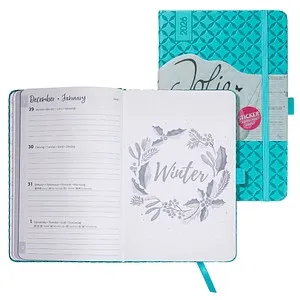 SIGEL Buchkalender Jolie 2026 aqua green, 1 St. in grün von SIGEL