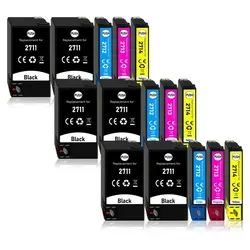 15er Pack Druckerpatronen 27 27XL kompatibel mit Epson WF-3640 - Hochwertige Druckerpatronen für Epson WF-3640, ideal für hohe Druckvolumina. Mit XL-Kapazität für weniger Wechsel und brillante Druckergebnisse. Perfekt für Zuhause und Büro.
