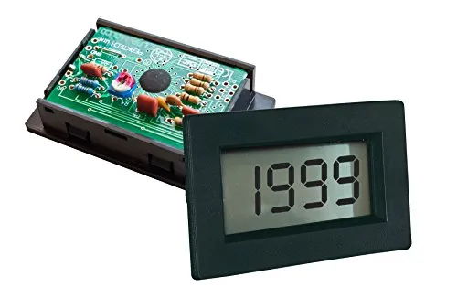 PeakTech Digital Einbau Voltmeter / Amperemeter 2000 Counts, 1 Stück, LDP-135, Schwarz, Grün