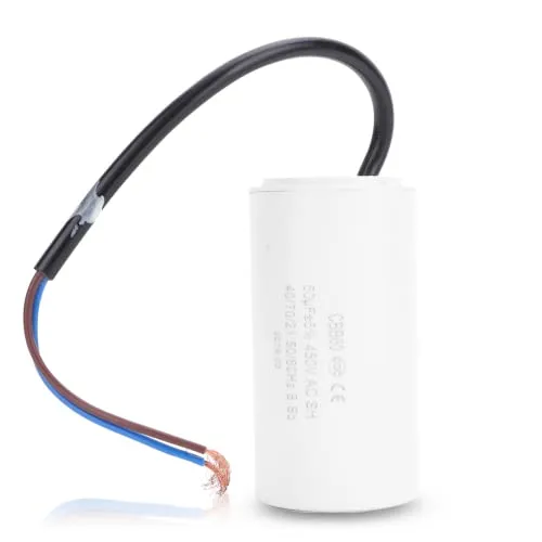 Kondensator,50uF Capacitor 450V 50uF Startkondensator Laufkondensator Motorstartkondensator CBB60 Motorstartkondensator 450V 50uF Mikrofarad-Kondensatorkabel,CBB60 450V 50uf Betriebskondensator