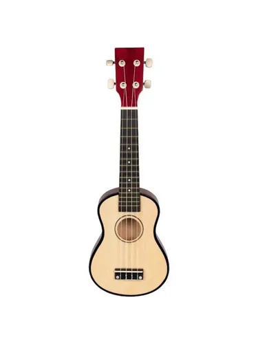 GOKI Ukulele - Sonstige Zupfinstrumente, ideal für Anfänger mit super Klang, sehr guter Verarbeitung und toller Optik. Inklusive Plektron und vier Ersatzsaiten.