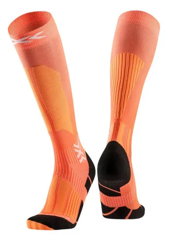 X-Socks Skisocke Ski Touring Perform OTC orange Herren - Größe 45-47 - Sportsocken für Skitouren, bieten optimale Unterstützung durch Suppronation-Bandage und steigern Komfort und Leistung auf unberührten Winterpfaden.
