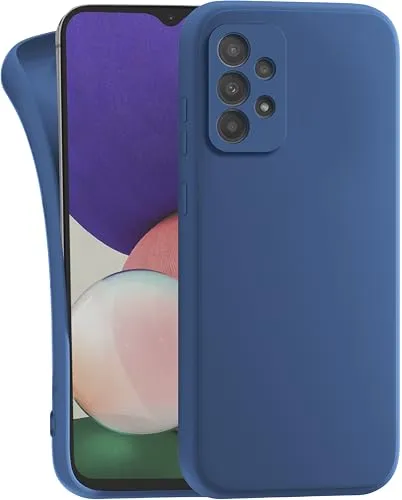 MyGadget Hülle für Samsung Galaxy A52 4G 5G | A52s 5G - Schutzhülle TPU Case Slim Silikonhülle - Back Cover Kratzfest Handyhülle Dunkelblau