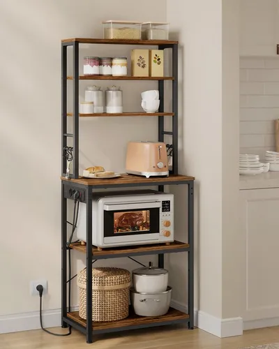 VASAGLE Küchenregal mit Steckdosen von VASAGLE