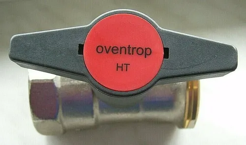 Oventrop Pumpenkugelhahn Optibal P 1078172 mit Sperrventil, DN32 - Sanitärinstallation mit Sperrventil für optimale Kontrolle des Wasserdurchflusses, ideal für professionelle Anwendungen.