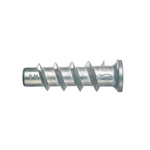 fischer FTP M 8 Metalldübel - 25 Stück für Porenbeton und Vollgips - Anker für sichere Abstandsmontagen und Bilderbefestigungen, hohe Tragfähigkeit, ideal für Porenbeton und Vollgips-Platten.