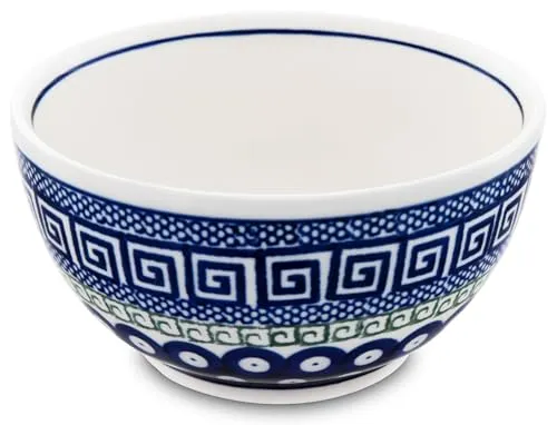 Bunzlauer keramik 500ml Schüssel Schale Ø14 cm Höhe 7,1 cm Dessertschale Müslischale Kompttschale (Dekor 923)