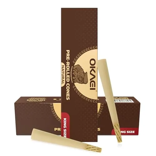 OKAEI Natural King Size Cones 100 Stück