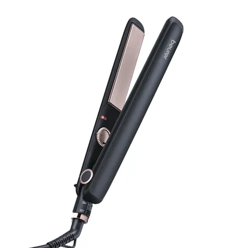 Beurer HS 30 Glätteisen Schwarz, Roségold - Glätteisen mit Turmalin Kristallen für schnelles, schonendes Stylen und glänzendes Haar. 360° drehbares Kabel für maximale Flexibilität und kurze Aufheizzeit.