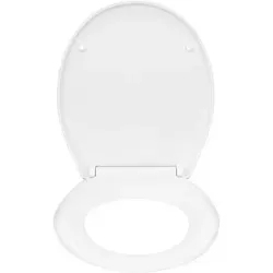 Woltu WC-Sitz mit Absenkautomatik - Toilettendeckel mit sanfter Schließfunktion, antibakterieller Beschichtung und einfacher Montage – ideal für jeden Haushalt.